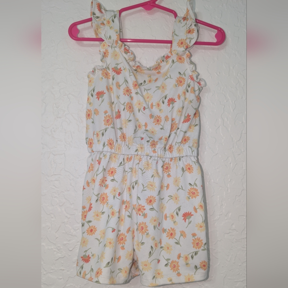 Little Lass toddler girl floral romper in size 3T